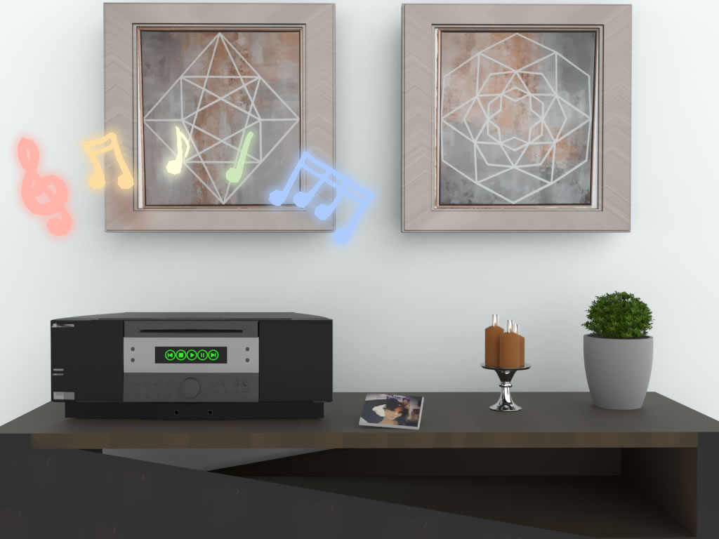 'Sound Therapy' 3D Rendering